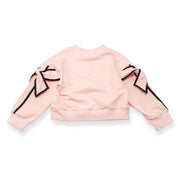 Bow Sleeve Sweatshirt - Pink - doe a dear