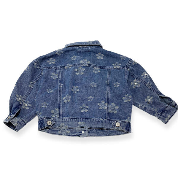 Pearl Flower Denim Jacket - doe a dear