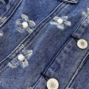 Pearl Flower Denim Jacket - doe a dear