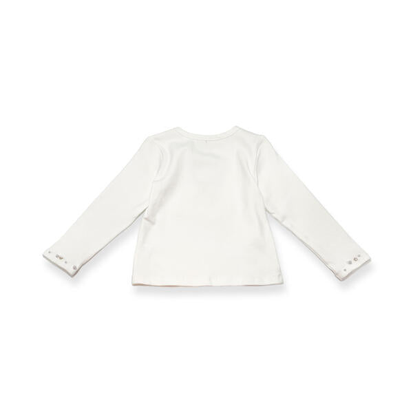 Embellished Trim Top - White - doe a dear