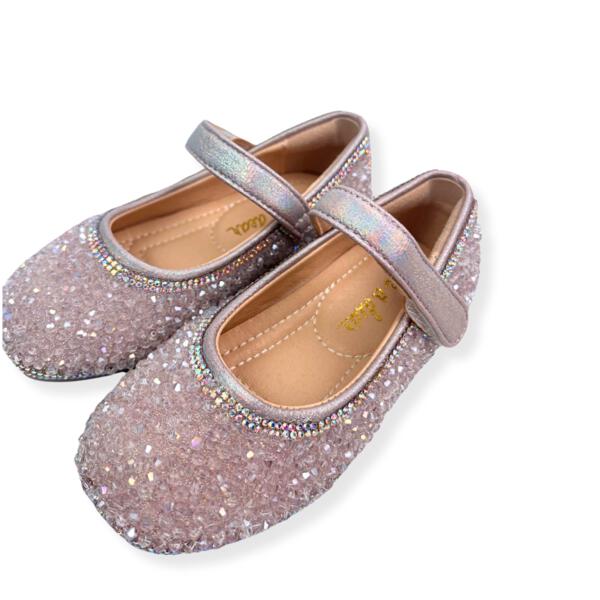 Bead Stone Flat Shoes - Pink - doe a dear