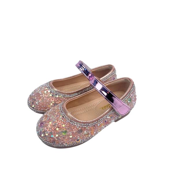 Clear Stone Flat Shoes in Pink - doe a dear