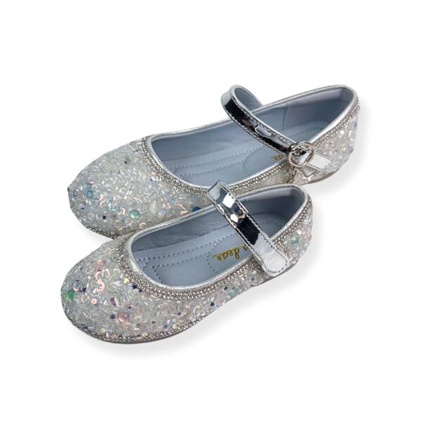 Clear Stone Flat Shoes in Blue - doe a dear