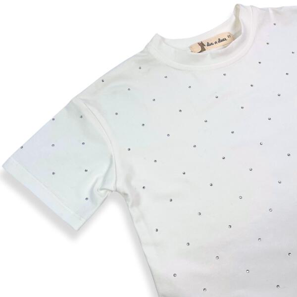 Silver Stone White Tee - doe a dear