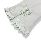 Bow & Lace Split Hem Pants