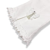Bow & Lace Split Hem Pants