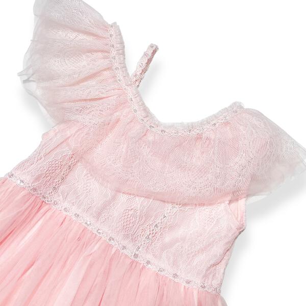 Pink Off Shoulder Lace Dress - doe a dear