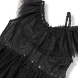 Black Off Shoulder Lace Dress