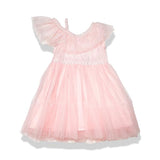 Pink Off Shoulder Lace Dress