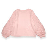 Lace & Pearl Accents Top - Pink
