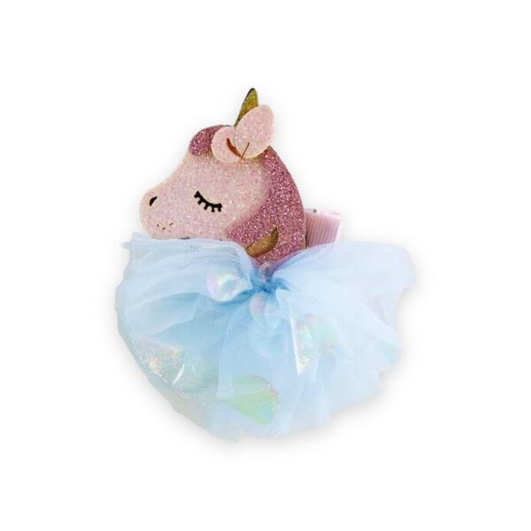 Princess Unicorn Hair Clip - Blue