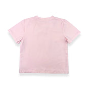 Pearl Stud Butterfly Motif Tee -pink