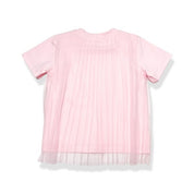 Bow Stone Tee w/ Pleat Chiffon Back