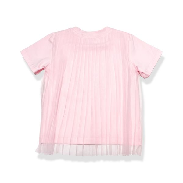 Bow Stone Tee w/ Pleat Chiffon Back