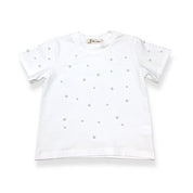 Pearl Stud Tee - white