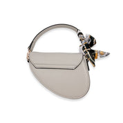 Grey Saddle Purse - doe a dear