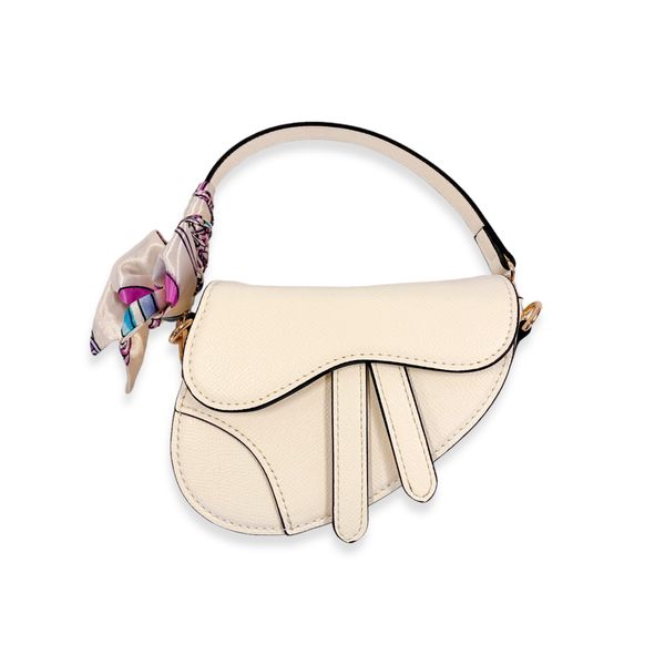 Ivory Saddle Purse - doe a dear