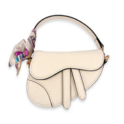 Ivory Saddle Purse - doe a dear