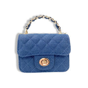 Sparkly Denim Quilted Purse