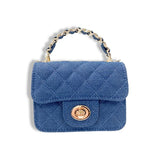 Sparkly Denim Quilted Purse