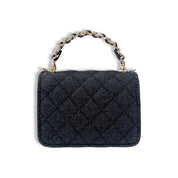 Sparkly Denim Quilted Purse