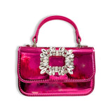 Rhinestone Decor Patent Purse