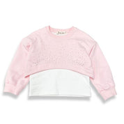 2-In-1 Silver Gem L/S Top Pink - doe a dear