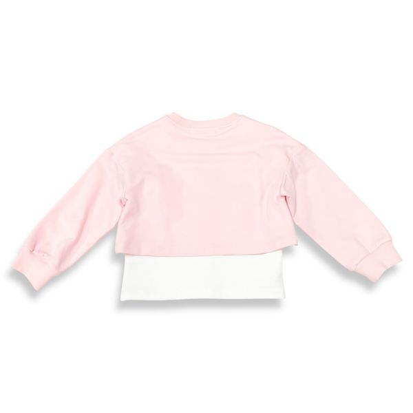 2-In-1 Silver Gem L/S Top Pink - doe a dear