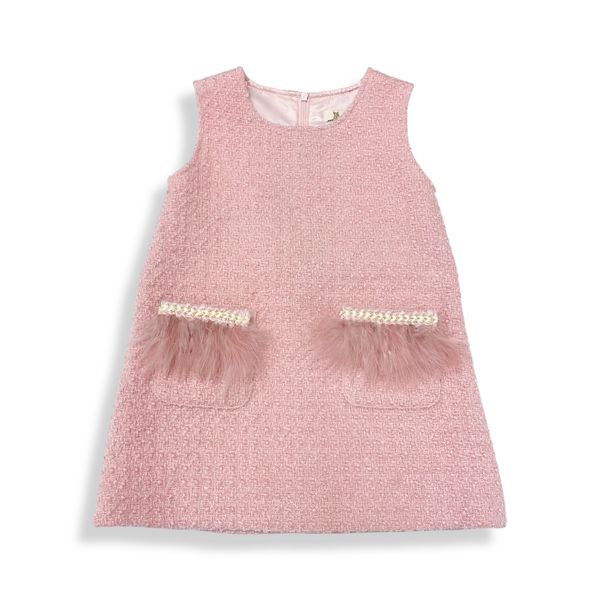 Feather Trim Dress - doe a dear