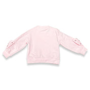 Rhinestoned Bow L/S Top - pink - doe a dear