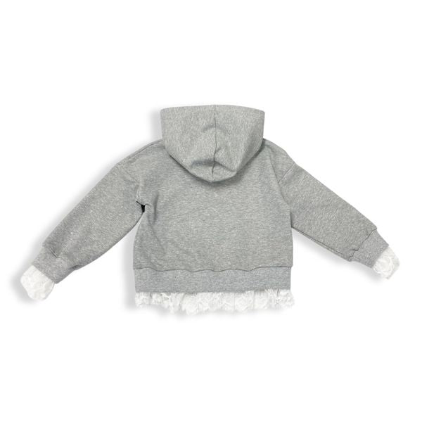 Lace Trim Hoodie - doe a dear