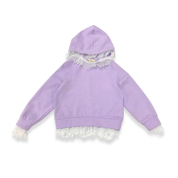 Lace Trim Hoodie - doe a dear