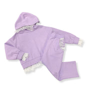 Lace Trim Hoodie - doe a dear