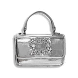 Rhinestone Decor Patent Purse