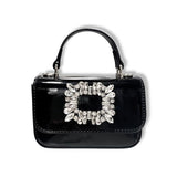 Rhinestone Decor Patent Purse