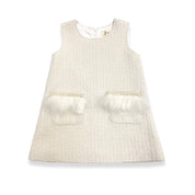 Feather Trim Dress - doe a dear
