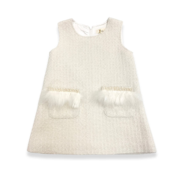 Feather Trim Dress - doe a dear