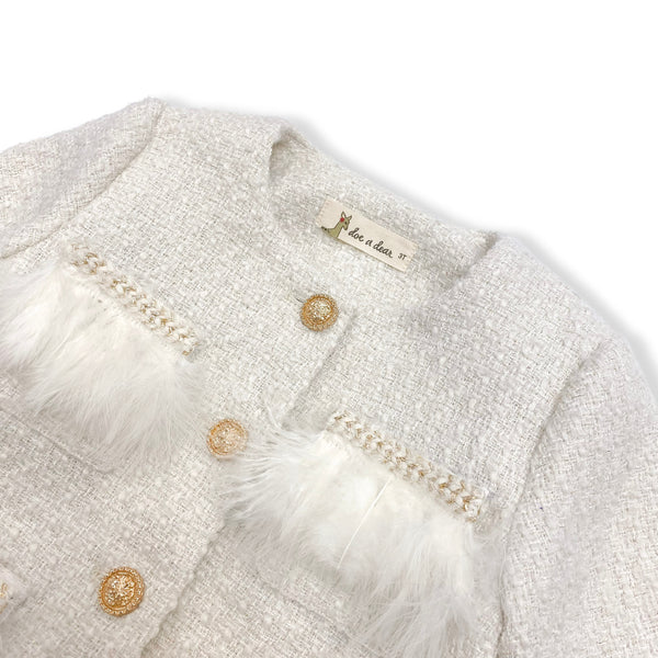 Feather Trim Jacket - doe a dear