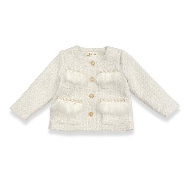 Feather Trim Jacket - doe a dear