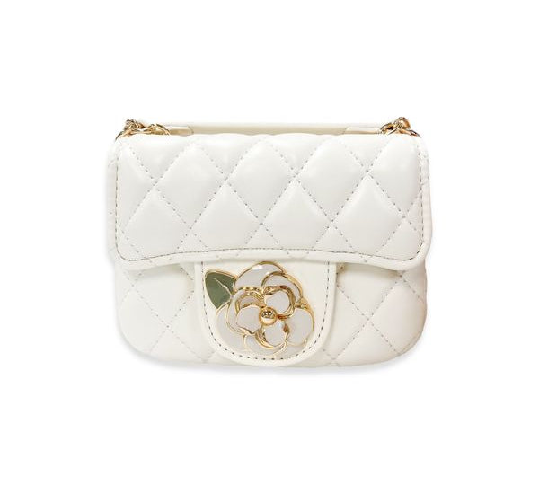 Floral Decor Quilted Purse - doe a dear
