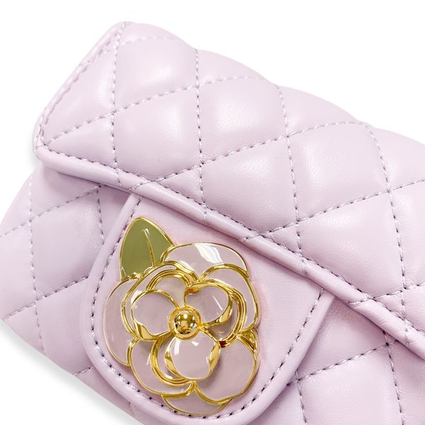Floral Decor Quilted Purse - doe a dear