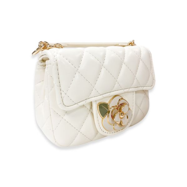 Floral Decor Quilted Purse - doe a dear
