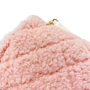 Sherpa Mixed Quilted Purse - Pink - doe a dear