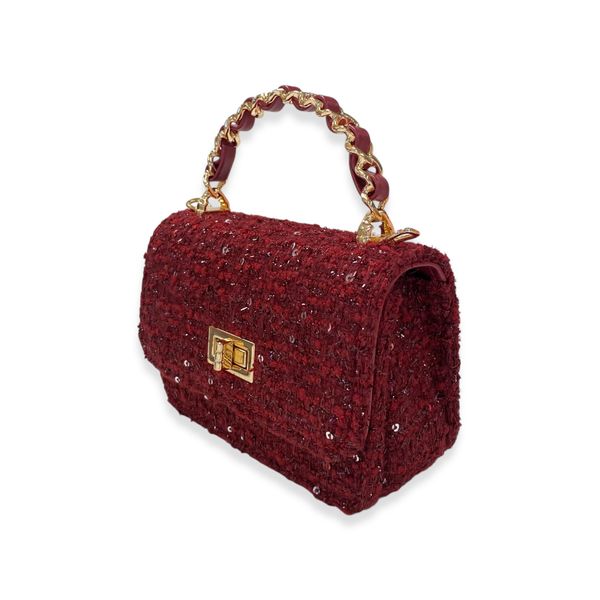 Tweed & Sequins Purse - doe a dear