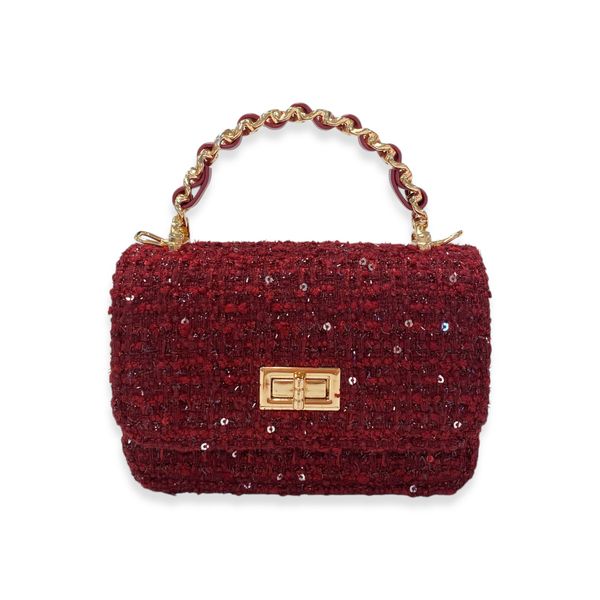 Tweed & Sequins Purse - doe a dear
