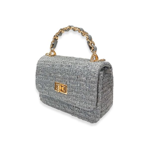 Tweed & Sequins Purse - doe a dear