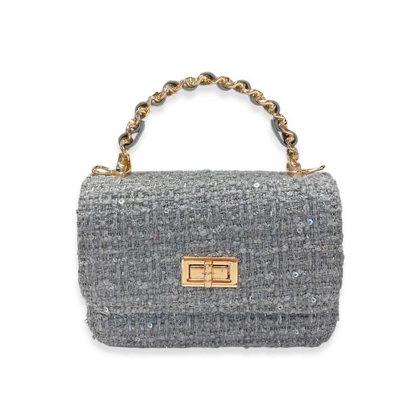 Tweed & Sequins Purse - doe a dear