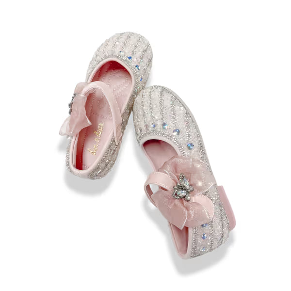 Butterfly Strap Rhinestone Flats - doe a dear
