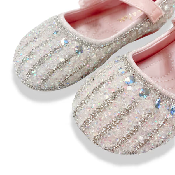 Butterfly Strap Rhinestone Flats - doe a dear