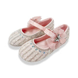 Butterfly Strap Rhinestone Flats